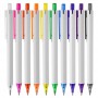 Plastic Promotional Pens - York White Plastic Pen