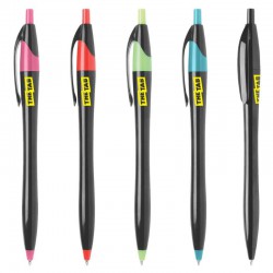 Plastic Promotional Pens - Oracle Black Plastic Pen