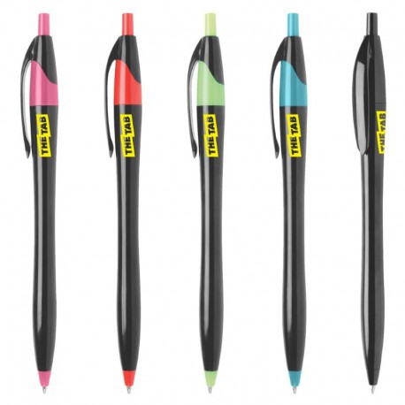 Plastic Promotional Pens - Oracle Black Plastic Pen