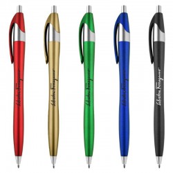 Plastic Promotional Pens - Oracle Metallic Plastic Pen