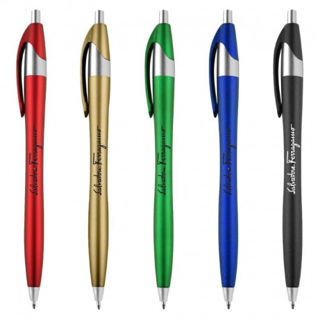 Plastic Promotional Pens - Oracle Metallic Plastic Pen
