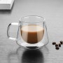 Reusable Coffee Cups - Glass - Diamond Glass Coffee Cup 230ml