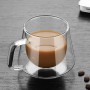Reusable Coffee Cups - Glass - Diamond Glass Coffee Cup 230ml