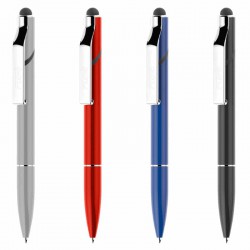 Stylus Metal Pen I-Stand Twist