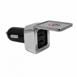 Phone & Tablet Chargers - Dual Square Metal Car Charger
