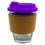 Carlo Glass Coffee Cup - Cork Band 340ml