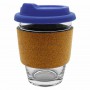 Carlo Glass Coffee Cup - Cork Band 340ml