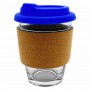 Carlo Glass Coffee Cup - Cork Band 340ml