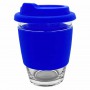 Reusable Coffee Cups - Glass - Carlo Glass Coffee Cup - Silicone Band 340ml