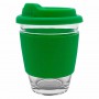 Reusable Coffee Cups - Glass - Carlo Glass Coffee Cup - Silicone Band 340ml