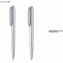 Plastic Promotional Pens - Flip Silver Plastic Pen