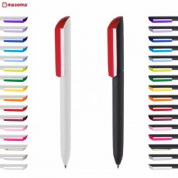 Plastic Promotional Pens - Flow F2 P-GOM K Plastic Pen