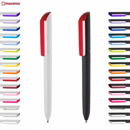 Plastic Promotional Pens - Flow F2 P-GOM K Plastic Pen