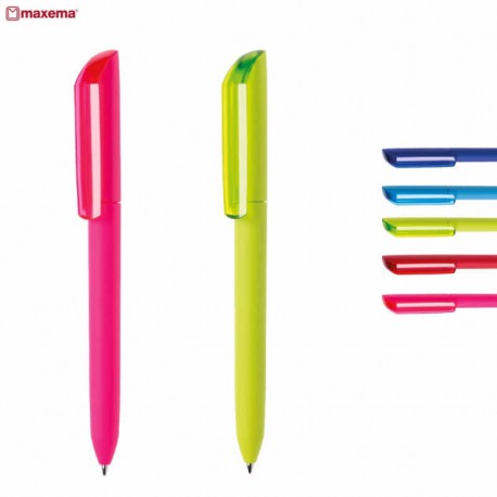 Plastic Promotional Pens - Flow F2 P-GOM30 Plastic Pen