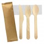 4pcs Wooden Cutlery Set