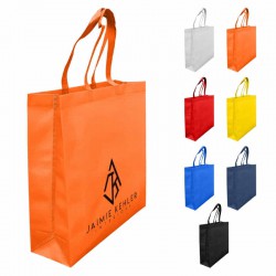 Non Woven Bags - Laminated Non Woven Bag with Large Gusset
