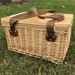 Picnic Sets - Gold Coast Wicker Picnic Cooler Basket(square)