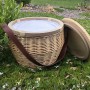 Scotch Wicker Picnic Cooler Basket(round)