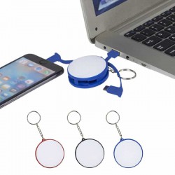 Metal Keyrings - Charging Cable Key Ring