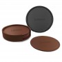 Coasters - Franklin Leather Coaster Set of 6