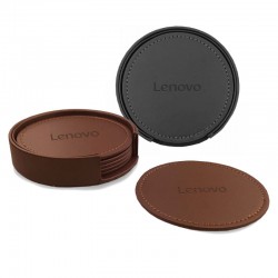 Coasters - Franklin Leather Coaster Set of 6