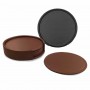 Franklin Leather Coaster Set of 6