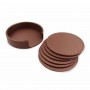 Coasters - Franklin Leather Coaster Set of 6