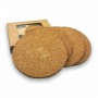 Vineyards Cork Coaster Round Set of 4