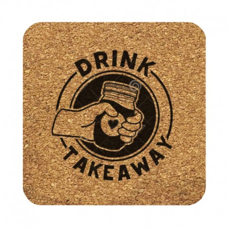 Coasters - Vineyards Cork Coaster-Square