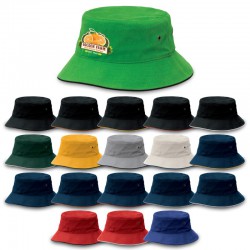 Wide Brim Hats - Sandwich Brim Bucket Hat