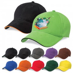 Caps - Premium Soft Sandwich Peak Cap