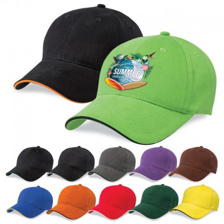 Caps - Premium Soft Sandwich Peak Cap