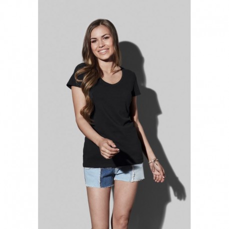 Ladies Promotional T Shirts - Stedman Womens Claire V-neck T-Shirt