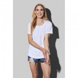 Ladies Promotional T Shirts - Stedman Womens T-Shirt Organic Slub