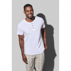 Men's Promotional T Shirts - Stedman Mens Shawn Henley T-shirt