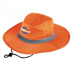 Wide Brim Hats - Hi Vis Reflector Safety Brim Hat