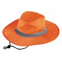 Wide Brim Hats - Hi Vis Reflector Safety Brim Hat