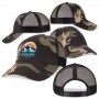 Caps - Black Camo Trucker Cap