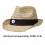 Straw Hats - Straw Hat Fedora