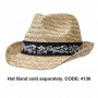 Straw Hats - Straw Hat Fedora
