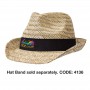 Straw Hats - Straw Hat Fedora