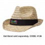 Straw Hat Fedora