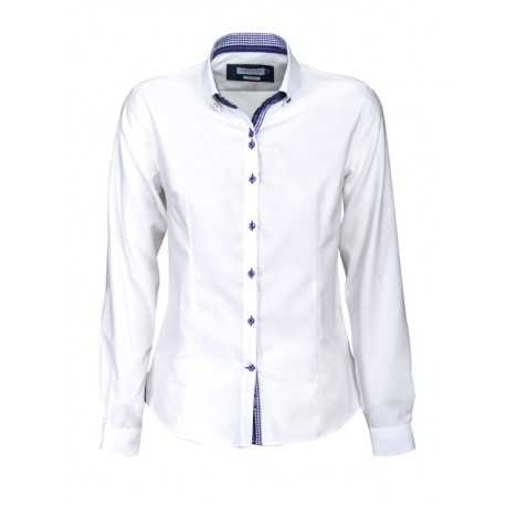 Ladies Corporate Shirts - James Harvest Purple Bow 40 Womens Shirt
