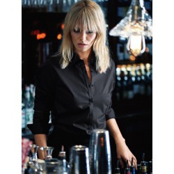 Ladies Corporate Shirts - James Harvest Green Bow 01 Womens Shirt