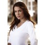 Ladies Promotional T Shirts - James Harvest Lynn Womens V-Neck 3/4 T-Shirt