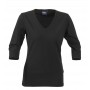 Ladies Promotional T Shirts - James Harvest Lynn Womens V-Neck 3/4 T-Shirt