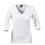 Ladies Promotional T Shirts - James Harvest Lynn Womens V-Neck 3/4 T-Shirt
