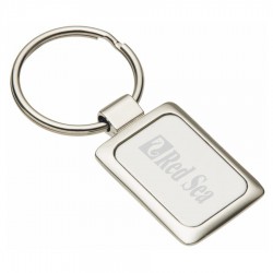 Metal Keyrings - Accent Rectangular Keychain