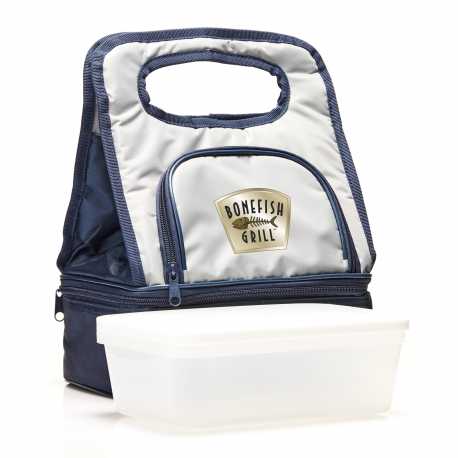 Silver Lunch Cooler Bag