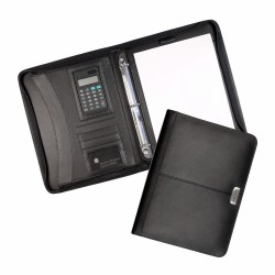 Leather Compendiums - Essex Leather Zippered 3 Ring Compendium